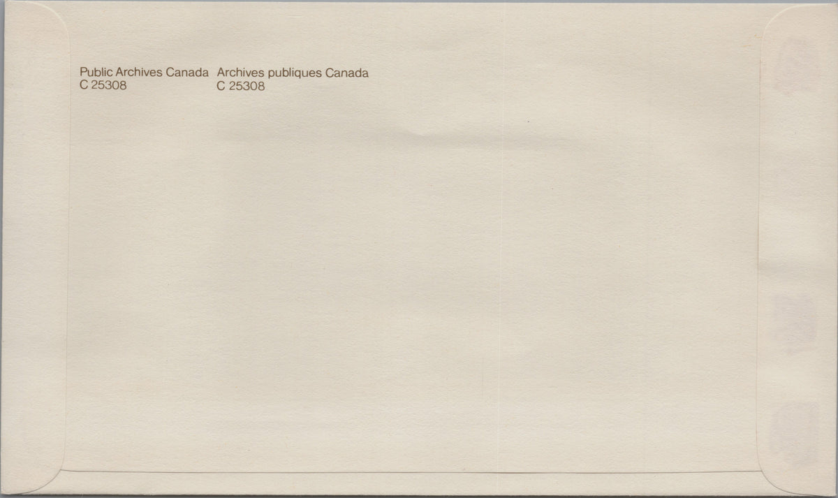 Canada 1980 Ned Hanlan First Day Cover, reverse