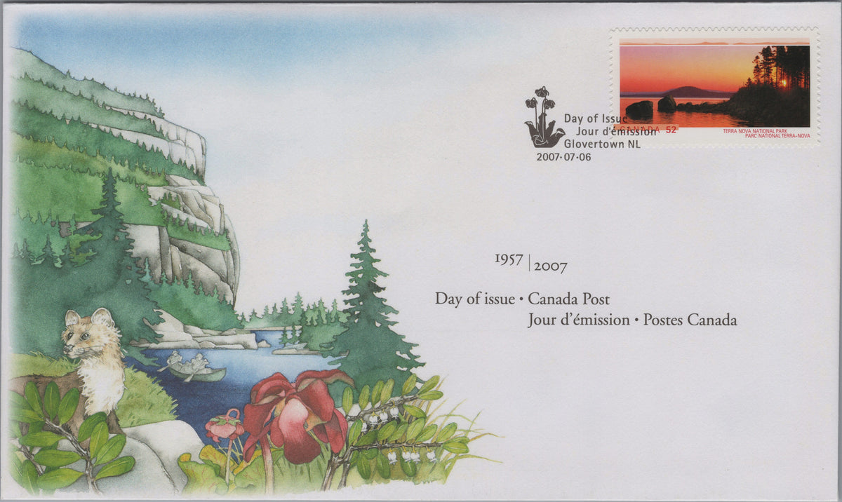 Canada 2007 Terra Nova National Park First Day Cover, Scott 2223, front