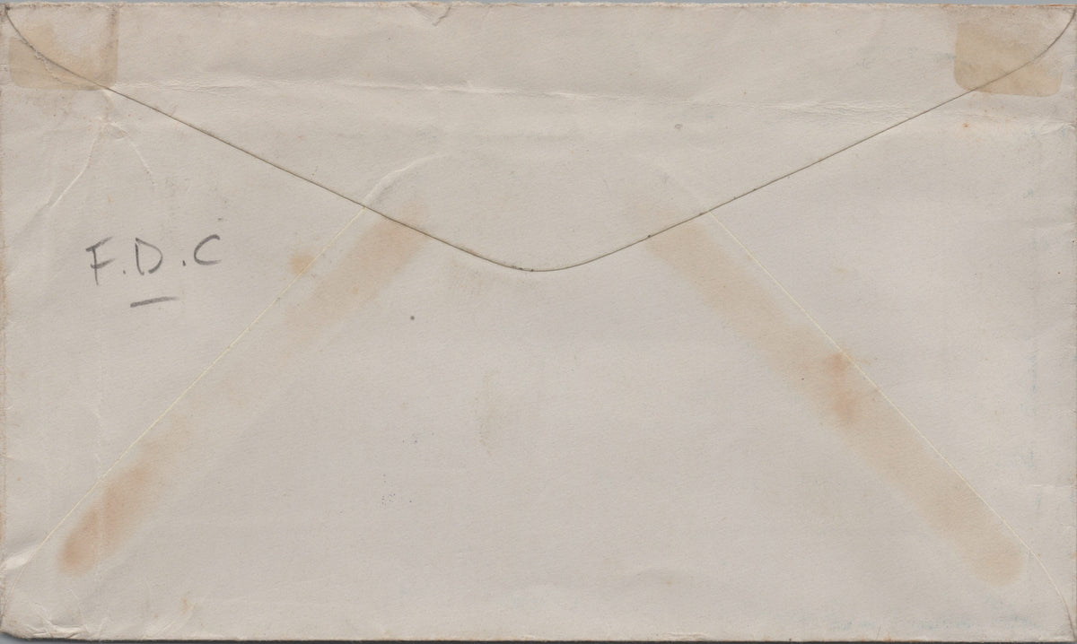 Canada 1939 Royal Visit cover reverse