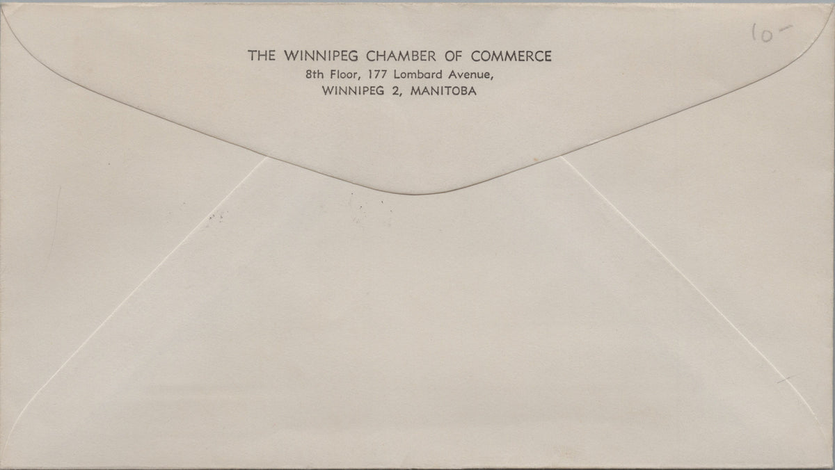 Reverse with Winnipeg Chamber of Commerce return address